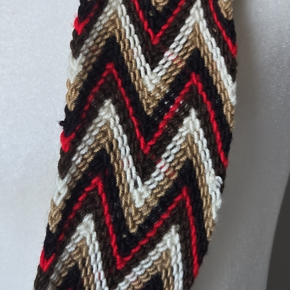 Wayuu Tribe Rio Wayuu Bag Brown Boho Bucket Tassel Crochet - Picture 8 of 10